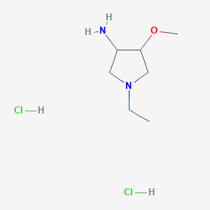 1-Ethyl-4-methoxypyrrolidin-3-amine;dihydrochloride