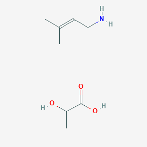 2-Hydroxypropanoic acid;3-methylbut-2-en-1-amine