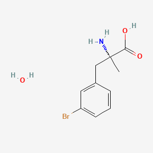 (2R)-2-amino-3-(3-bromophenyl)-2-methylpropanoic acid;hydrate