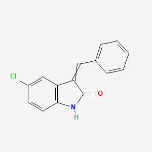 molecular formula C15H10ClNO B14788532 3-benzylidene-5-chloro-1H-indol-2-one 