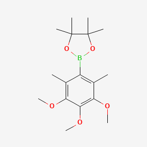 4,4,5,5-Tetramethyl-2-(3,4,5-trimethoxy-2,6-dimethylphenyl)-1,3,2-dioxaborolane