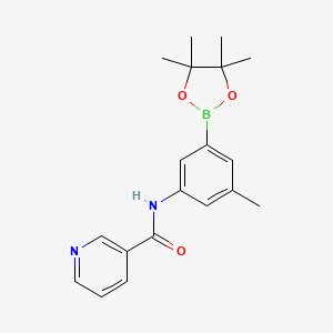 N-[3-methyl-5-(4,4,5,5-tetramethyl-1,3,2-dioxaborolan-2-yl)phenyl]pyridine-3-carboxamide