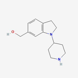(1-(Piperidin-4-yl)indolin-6-yl)methanol
