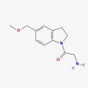 molecular formula C12H16N2O2 B1478860 2-Amino-1-(5-(methoxymethyl)indolin-1-yl)ethan-1-one CAS No. 2092548-06-4