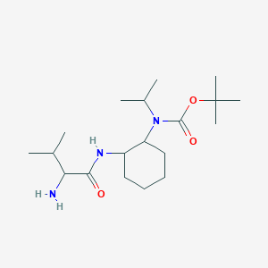 tert-butyl N-[2-[(2-amino-3-methylbutanoyl)amino]cyclohexyl]-N-propan-2-ylcarbamate