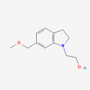 molecular formula C12H17NO2 B1478861 2-(6-(Methoxymethyl)indolin-1-yl)ethan-1-ol CAS No. 2098048-37-2