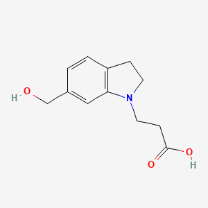 3-(6-(Hydroxymethyl)indolin-1-yl)propanoic acid
