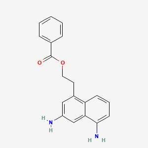 2-(3,5-Diaminonaphthalen-1-yl)ethyl benzoate