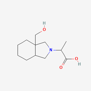 2-(3a-(hydroxymethyl)octahydro-2H-isoindol-2-yl)propanoic acid