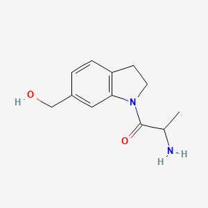 2-Amino-1-(6-(hydroxymethyl)indolin-1-yl)propan-1-one