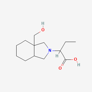 2-(3a-(hydroxymethyl)octahydro-2H-isoindol-2-yl)butanoic acid