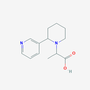 2-(2-(Pyridin-3-yl)piperidin-1-yl)propanoic acid