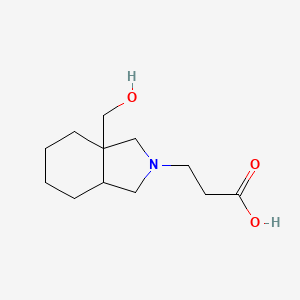 3-(3a-(hydroxymethyl)octahydro-2H-isoindol-2-yl)propanoic acid