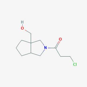 3-chloro-1-(3a-(hydroxymethyl)hexahydrocyclopenta[c]pyrrol-2(1H)-yl)propan-1-one