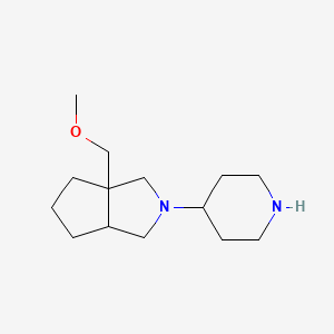 molecular formula C14H26N2O B1478883 3a-(Methoxymethyl)-2-(piperidin-4-yl)octahydrocyclopenta[c]pyrrole CAS No. 2098109-07-8