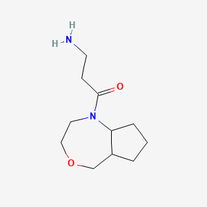 3-amino-1-(octahydro-1H-cyclopenta[e][1,4]oxazepin-1-yl)propan-1-one