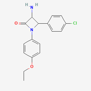 3-Amino-4-(4-chlorophenyl)-1-(4-ethoxyphenyl)azetidin-2-one