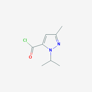 molecular formula C8H11ClN2O B147889 1-イソプロピル-3-メチル-1H-ピラゾール-5-カルボニルクロリド CAS No. 133639-29-9