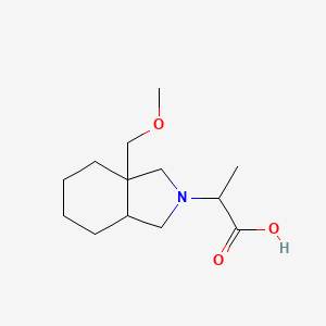 molecular formula C13H23NO3 B1478894 2-(3a-(methoxymethyl)octahydro-2H-isoindol-2-yl)propanoic acid CAS No. 2097947-47-0