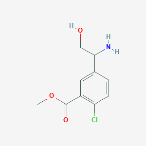 methyl 5-[(1S)-1-amino-2-hydroxyethyl]-2-chlorobenzoate