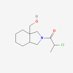 2-chloro-1-(3a-(hydroxymethyl)octahydro-2H-isoindol-2-yl)propan-1-one