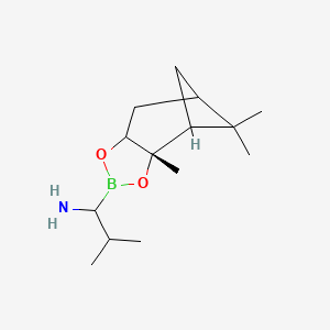 2-methyl-1-[(2S)-2,9,9-trimethyl-3,5-dioxa-4-boratricyclo[6.1.1.02,6]decan-4-yl]propan-1-amine