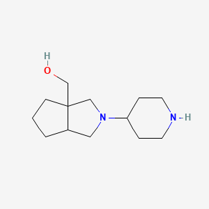 molecular formula C13H24N2O B1478904 (2-(piperidin-4-yl)hexahydrocyclopenta[c]pyrrol-3a(1H)-yl)methanol CAS No. 2098005-55-9