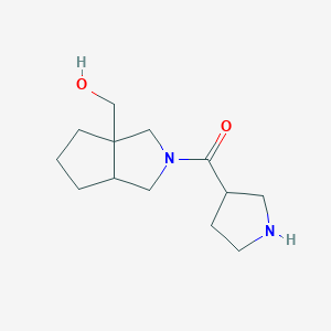 (3a-(hydroxymethyl)hexahydrocyclopenta[c]pyrrol-2(1H)-yl)(pyrrolidin-3-yl)methanone