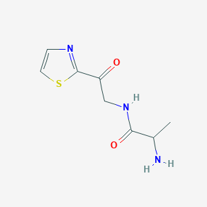 2-amino-N-[2-oxo-2-(1,3-thiazol-2-yl)ethyl]propanamide