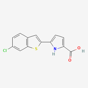 5-(6-Chlorobenzo[b]thiophen-2-yl)-1H-pyrrole-2-carboxylic acid