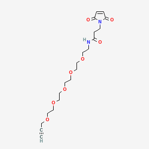 3-(2,5-Dioxo-2,5-dihydro-1H-pyrrol-1-yl)-N-(3,6,9,12,15-pentaoxaoctadec-17-yn-1-yl)propanamide