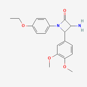 3-Amino-4-(3,4-dimethoxyphenyl)-1-(4-ethoxyphenyl)azetidin-2-one