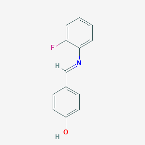 4-{(E)-[(2-fluorophenyl)imino]methyl}phenol