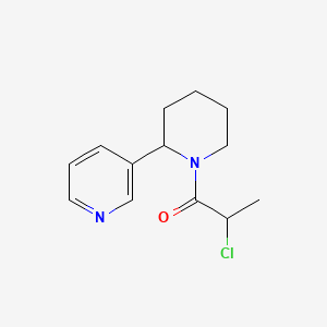 2-Chloro-1-(2-(pyridin-3-yl)piperidin-1-yl)propan-1-one