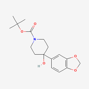 1-Boc-4-(1,3-benzodioxol-5-YL)-4-hydroxypiperidine