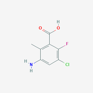 3-Amino-5-chloro-6-fluoro-2-methylbenzoic acid