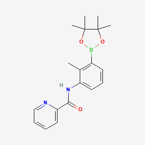 N-[2-methyl-3-(4,4,5,5-tetramethyl-1,3,2-dioxaborolan-2-yl)phenyl]pyridine-2-carboxamide