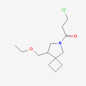 3-Chloro-1-(8-(ethoxymethyl)-6-azaspiro[3.4]octan-6-yl)propan-1-one