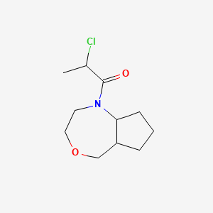 2-chloro-1-(octahydro-1H-cyclopenta[e][1,4]oxazepin-1-yl)propan-1-one
