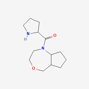 molecular formula C13H22N2O2 B1478922 1-prolyloctahydro-1H-cyclopenta[e][1,4]oxazepine CAS No. 2097948-64-4