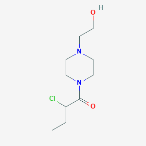 molecular formula C10H19ClN2O2 B1478925 2-Chloro-1-(4-(2-hydroxyethyl)piperazin-1-yl)butan-1-one CAS No. 2098001-48-8