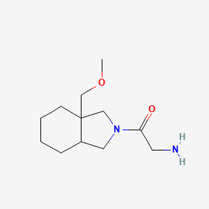 molecular formula C12H22N2O2 B1478926 2-氨基-1-(3a-(甲氧基甲基)八氢-2H-异吲哚-2-基)乙烷-1-酮 CAS No. 2098048-74-7