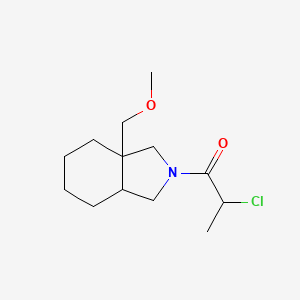 2-chloro-1-(3a-(methoxymethyl)octahydro-2H-isoindol-2-yl)propan-1-one