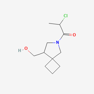 2-Chloro-1-(8-(hydroxymethyl)-6-azaspiro[3.4]octan-6-yl)propan-1-one