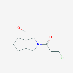 3-chloro-1-(3a-(methoxymethyl)hexahydrocyclopenta[c]pyrrol-2(1H)-yl)propan-1-one