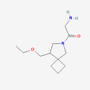 molecular formula C12H22N2O2 B1478933 2-Amino-1-(8-(ethoxymethyl)-6-azaspiro[3.4]octan-6-yl)ethan-1-one CAS No. 2098109-86-3