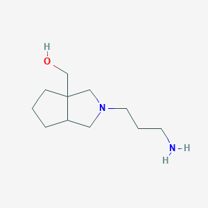 (2-(3-aminopropyl)hexahydrocyclopenta[c]pyrrol-3a(1H)-yl)methanol