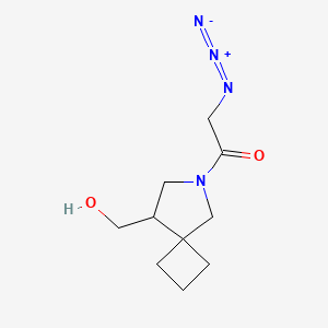 2-Azido-1-(8-(hydroxymethyl)-6-azaspiro[3.4]octan-6-yl)ethan-1-one