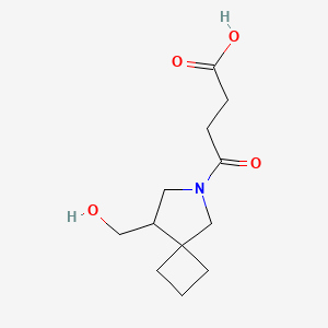 molecular formula C12H19NO4 B1478948 4-(8-(Hydroxymethyl)-6-azaspiro[3.4]octan-6-yl)-4-oxobutanoic acid CAS No. 2097985-55-0