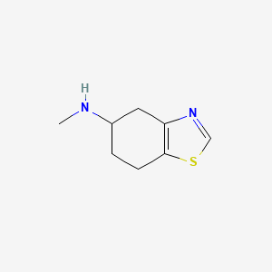 molecular formula C8H12N2S B14789489 5-Benzothiazolamine, 4,5,6,7-tetrahydro-N-methyl- 